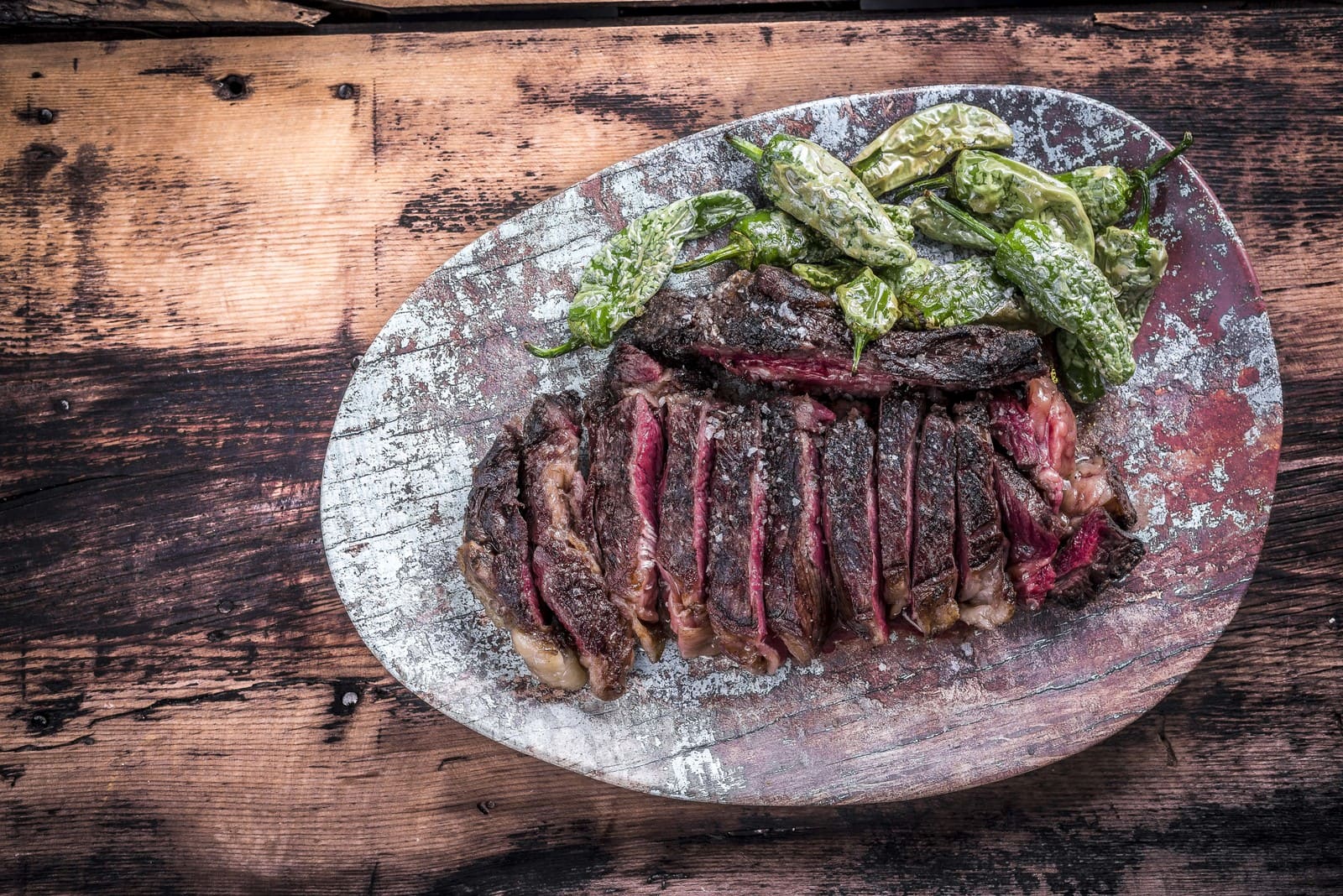 trufa y boletus carne parrilla